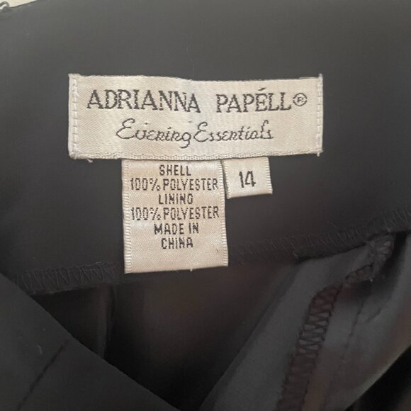 Adrianna Papell Evening Essentials Black Formal Maxi Skirt, 14 - Picture 3 of 5